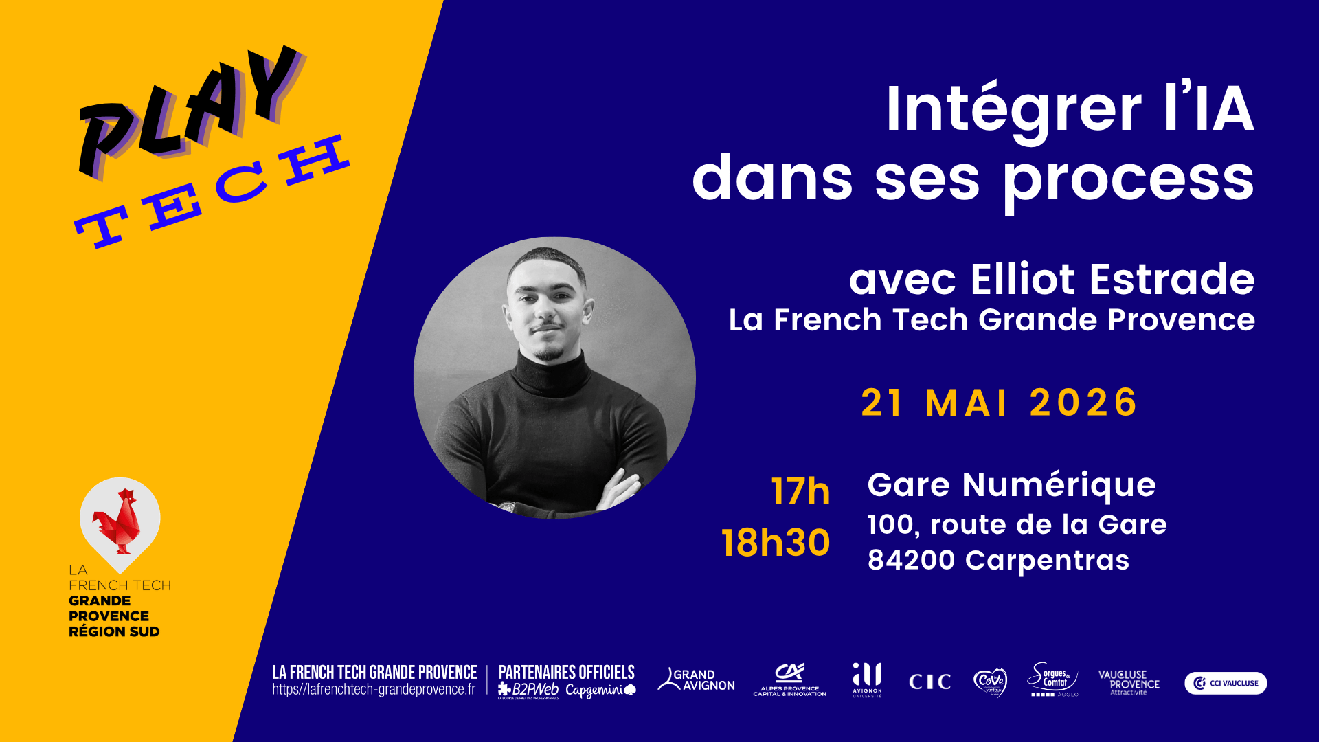 Atelier Play Tech Implémentation IA French tech Grande Provence