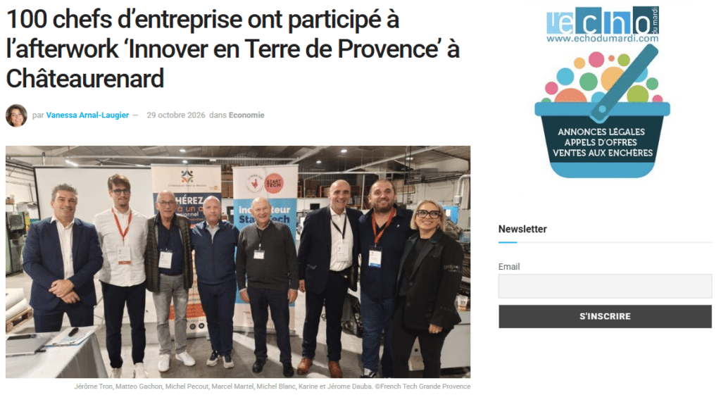 French Tech Grande Provence Echo du Mardi
